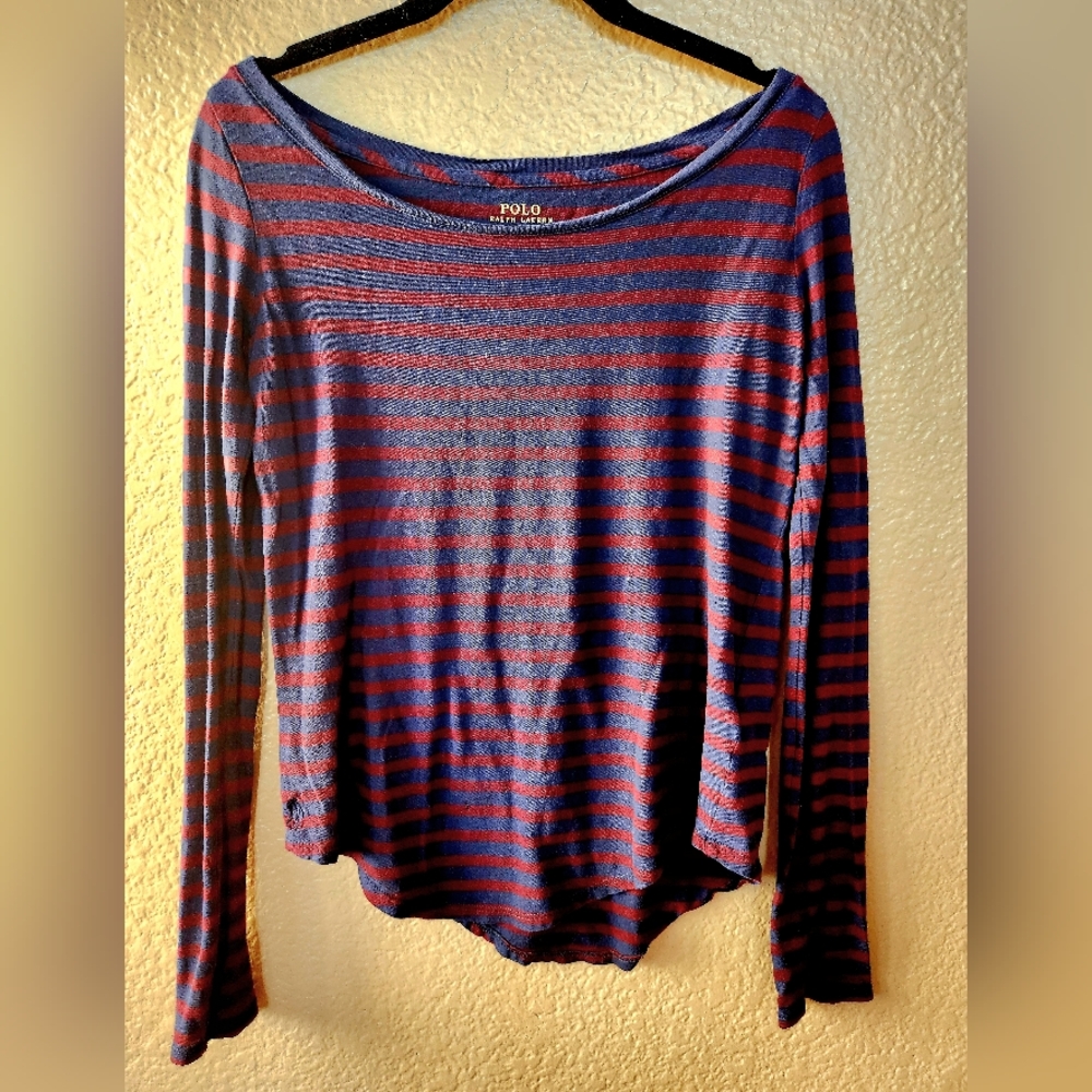 Polo Ralph Lauren Striped Long Sleeve Top Sixe XS
